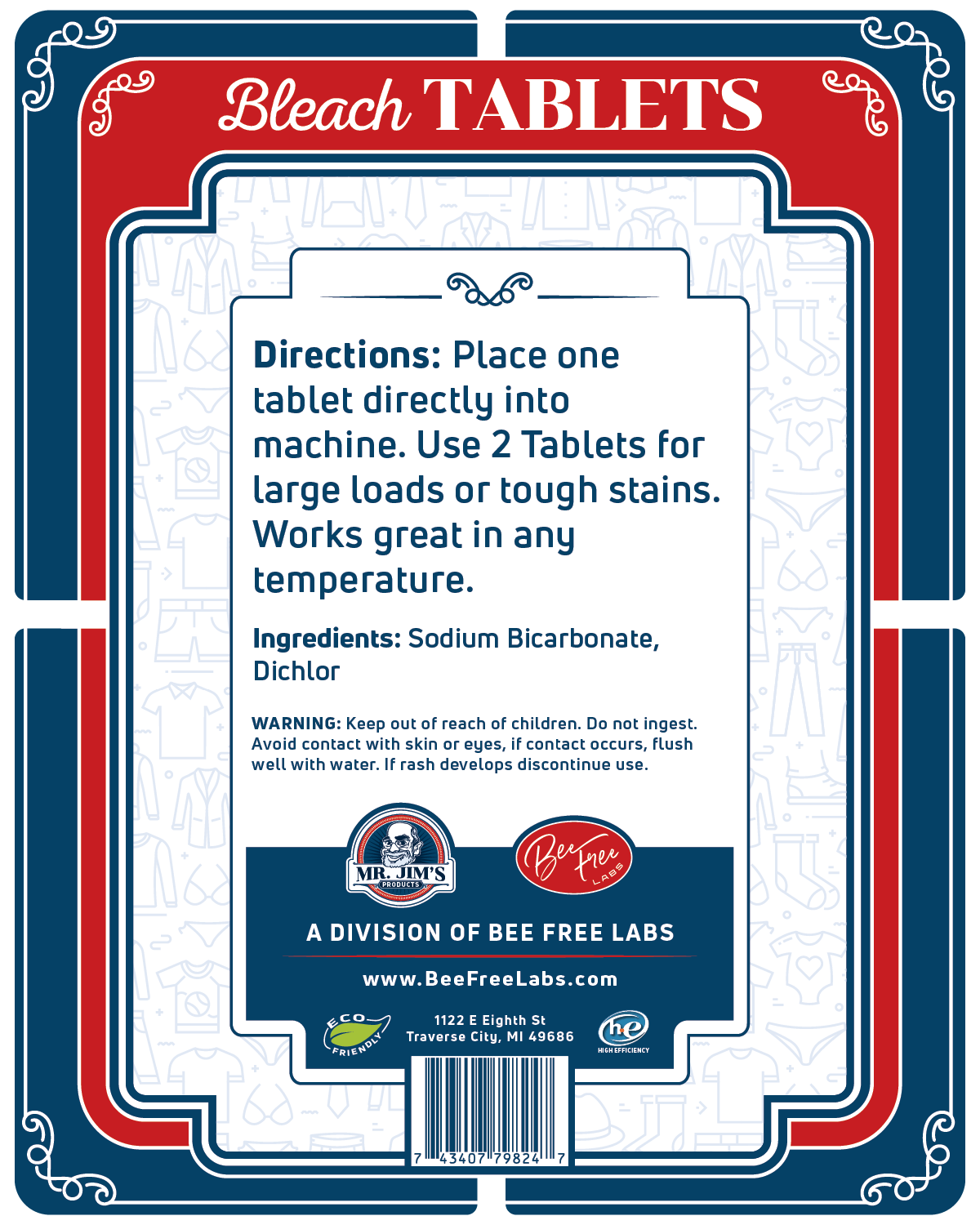 Bleach Pouches for Whites